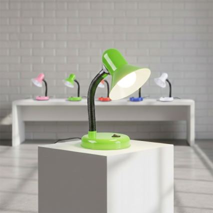 Lampa stołowa MENTOR 1xE27/15W/230V zielona