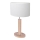 Lampa stołowa MERCEDES 1xE27/40W/230V 46 cm biała/dąb