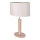 Lampa stołowa MERCEDES, 1xE27/40W/230V, 46 cm, kremowa/dąb