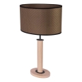 Lampa stołowa MERCEDES 1xE27/40W/230V 60 cm brązowy/dąb