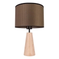 Lampa stołowa MERCEDES 1xE27/40W/230V śr. 43 cm brązowy/dąb