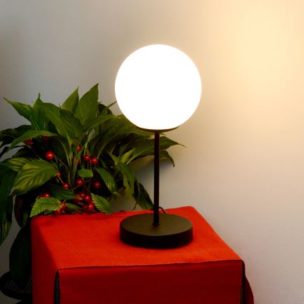 Lampa stołowa MOON 1xE27/15W/230V czarny