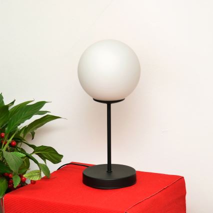 Lampa stołowa MOON 1xE27/15W/230V czarny