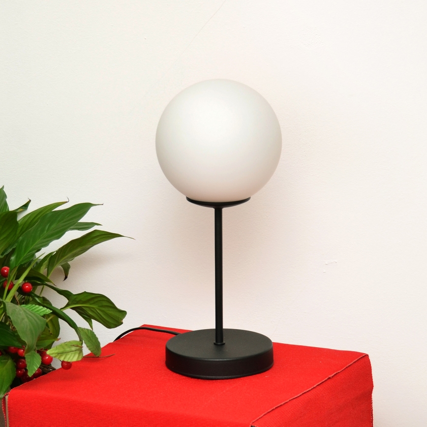 Lampa stołowa MOON 1xE27/15W/230V czarny