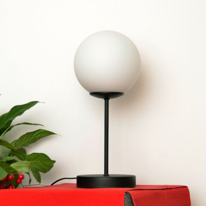 Lampa stołowa MOON 1xE27/15W/230V czarny