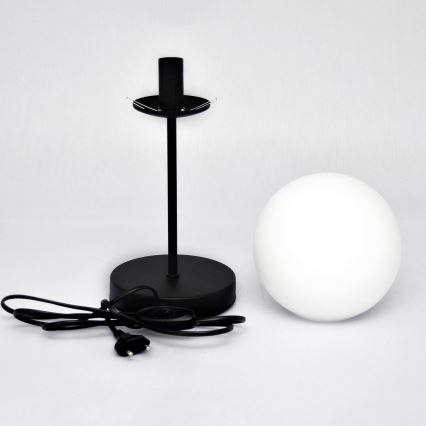 Lampa stołowa MOON 1xE27/15W/230V czarny
