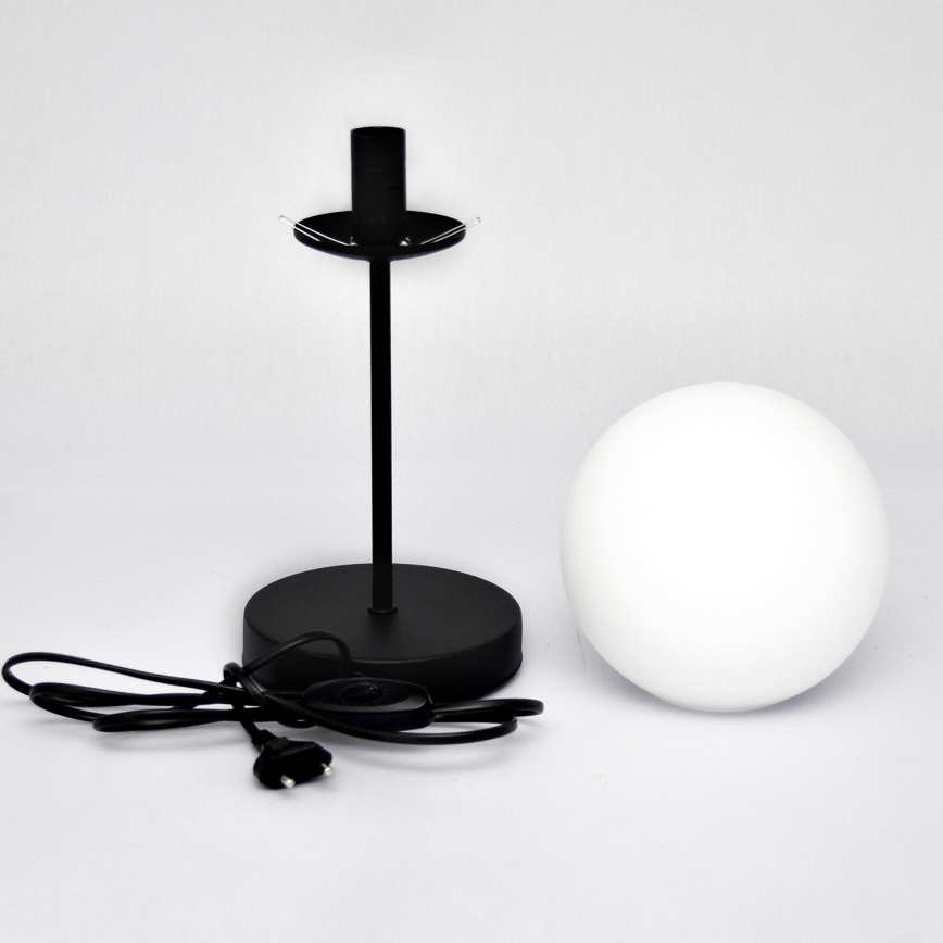 Lampa stołowa MOON 1xE27/15W/230V czarny