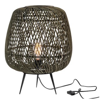 Lampa stołowa MOZA 1xE27/60W/230V bambus zielony