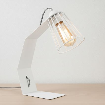 Lampa stołowa NANDO 1xE27/15W/230V biała