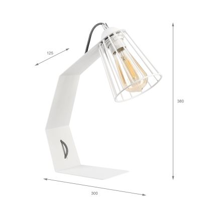 Lampa stołowa NANDO 1xE27/15W/230V biała