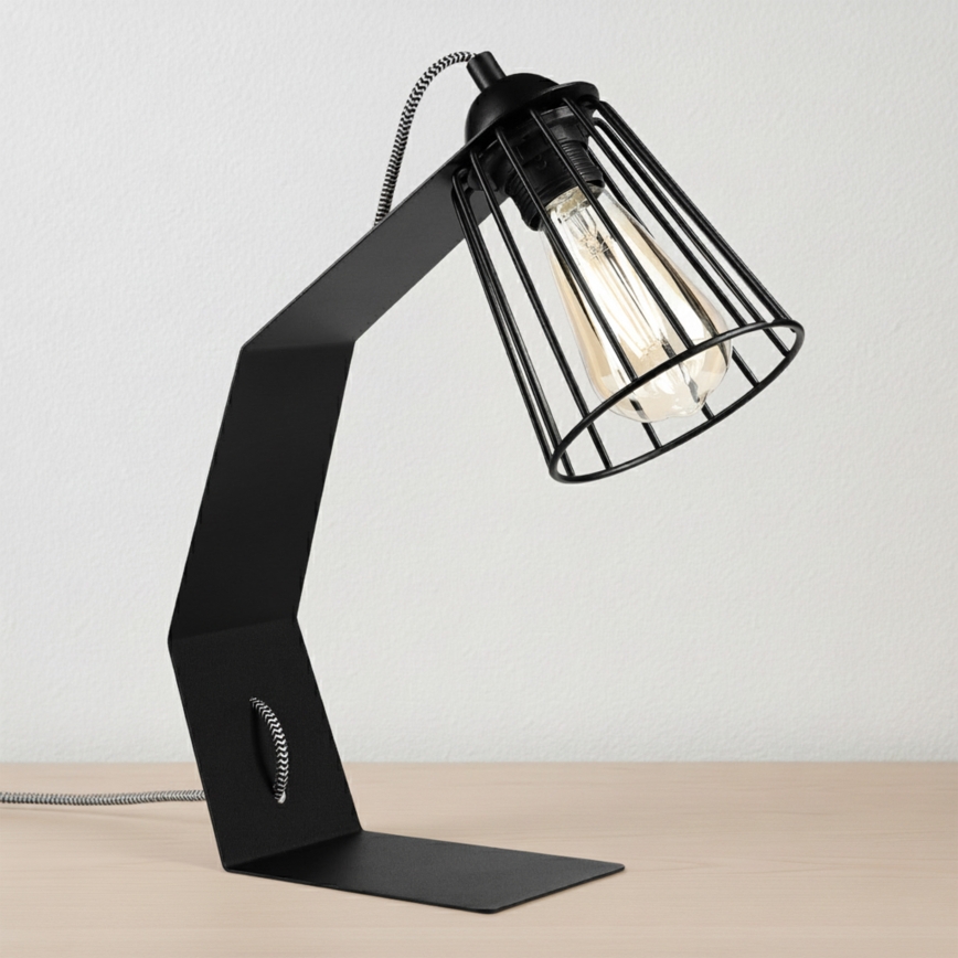 Lampa stołowa NANDO 1xE27/15W/230V czarna