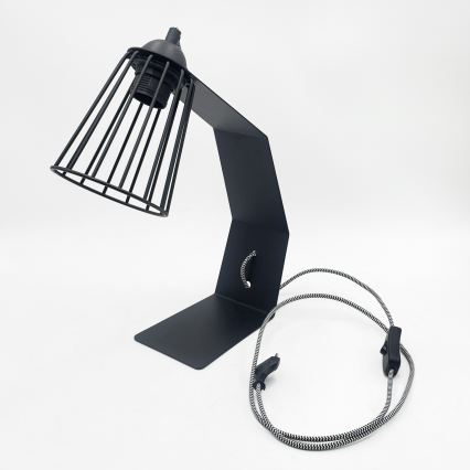 Lampa stołowa NANDO 1xE27/15W/230V czarna