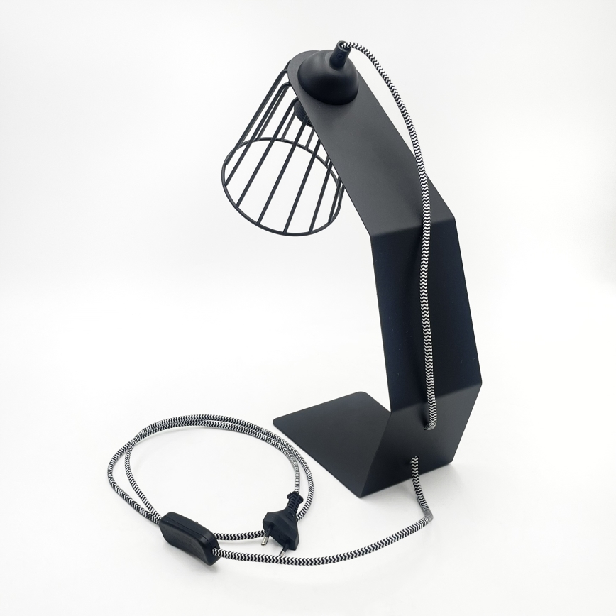 Lampa stołowa NANDO 1xE27/15W/230V czarna
