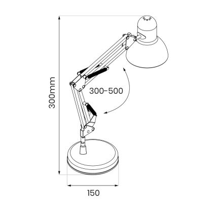 Lampa stołowa NEXA 1xE27/60W/230V biały