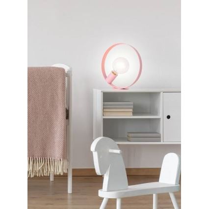 Lampa stołowa NEXO 1xE27/40W/230V różowy