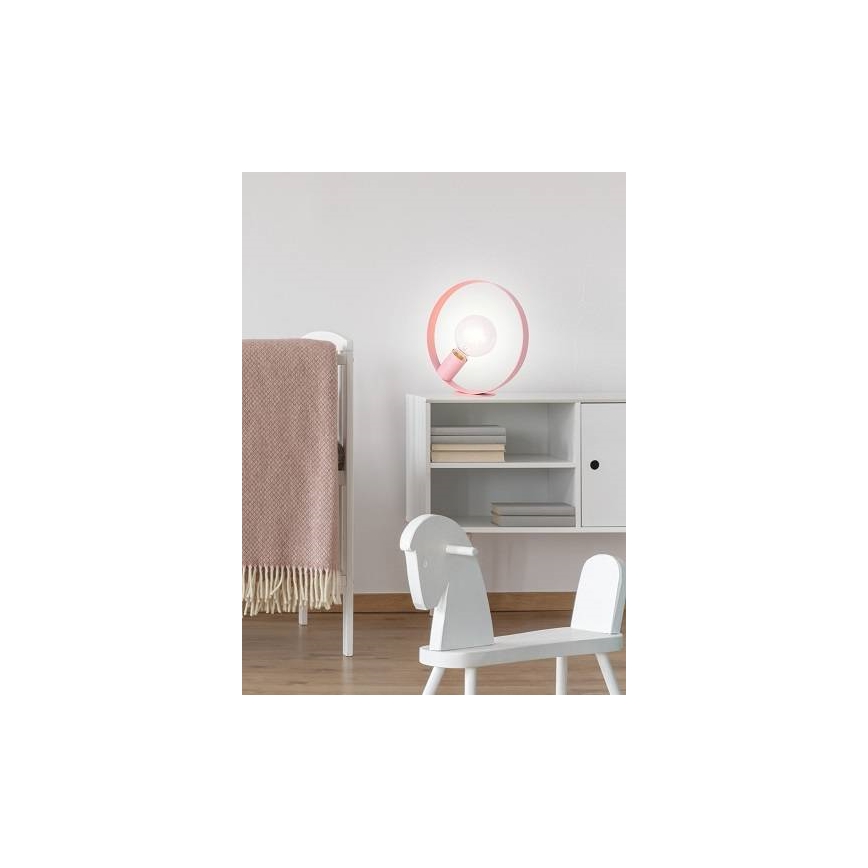 Lampa stołowa NEXO 1xE27/40W/230V różowy