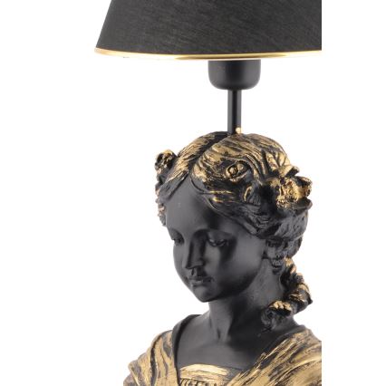 Lampa stołowa OPELYA 1xE27/40W/230V czarny/złoty