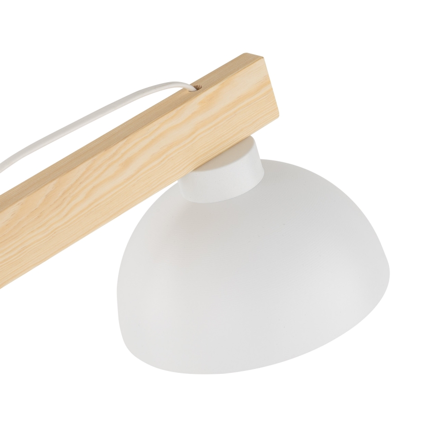 Lampa stołowa OSLO 1xE27/15W/230V sosna/biały