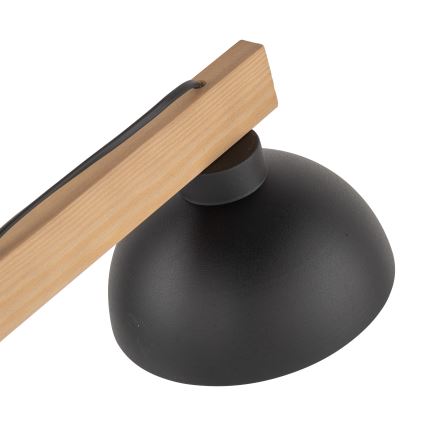 Lampa stołowa OSLO 1xE27/15W/230V sosna/czarny
