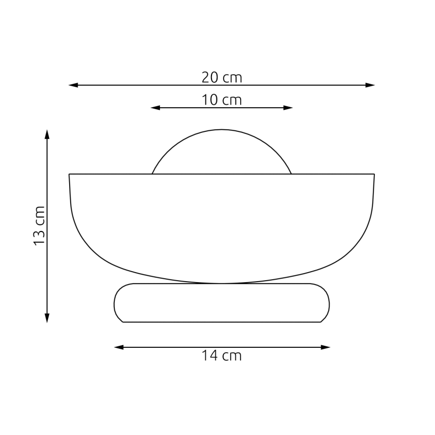 Lampa stołowa OZZY 1xG9/8W/230V beżowa