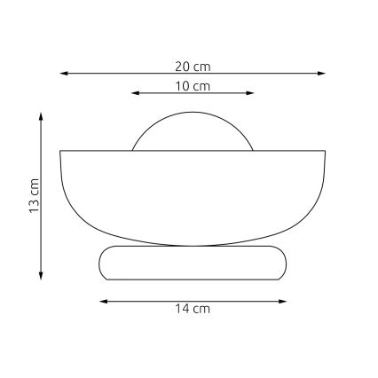 Lampa stołowa OZZY 1xG9/8W/230V czarna