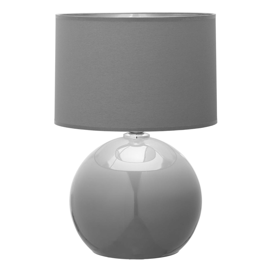 Lampa stołowa PALLA 1xE27/15W/230V szare