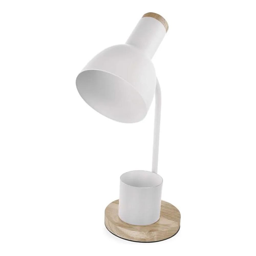Lampa stołowa POPPY 1xE27/25W/230V biała