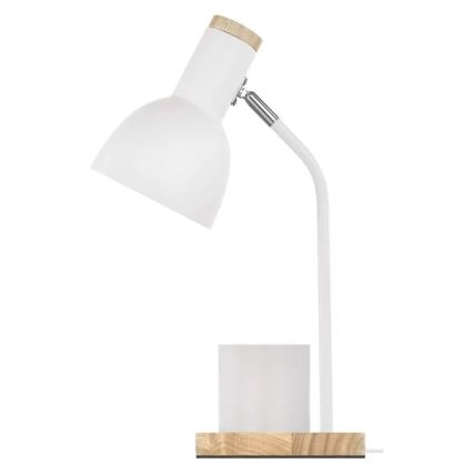 Lampa stołowa POPPY 1xE27/25W/230V biała