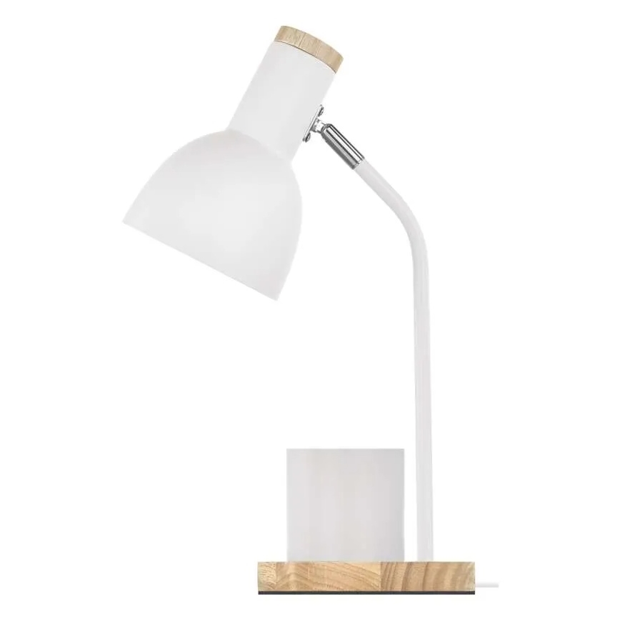 Lampa stołowa POPPY 1xE27/25W/230V biała