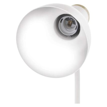 Lampa stołowa POPPY 1xE27/25W/230V biała