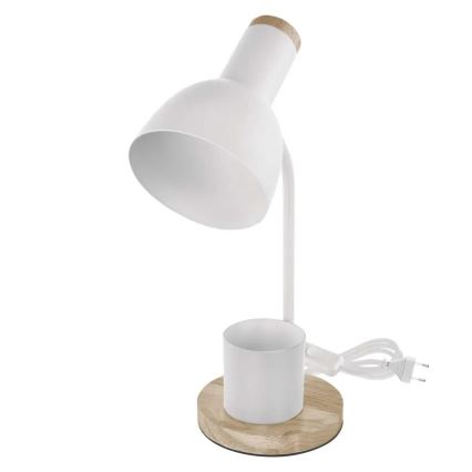 Lampa stołowa POPPY 1xE27/25W/230V biała