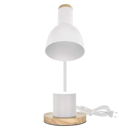 Lampa stołowa POPPY 1xE27/25W/230V biała