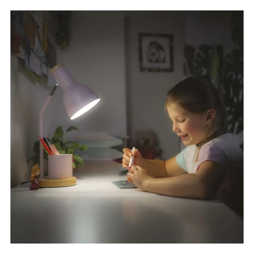 Lampa stołowa POPPY 1xE27/25W/230V różowa