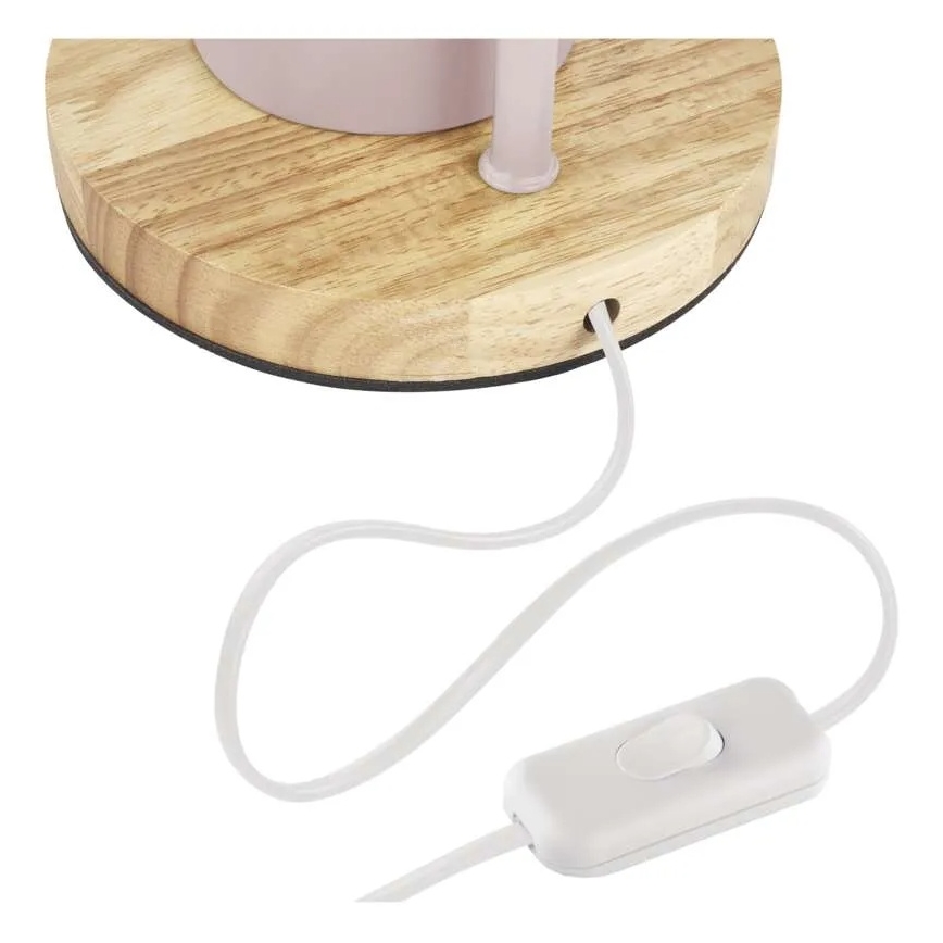 Lampa stołowa POPPY 1xE27/25W/230V różowa