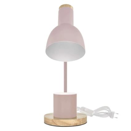 Lampa stołowa POPPY 1xE27/25W/230V różowa