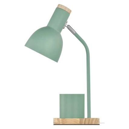 Lampa stołowa POPPY 1xE27/25W/230V zielona