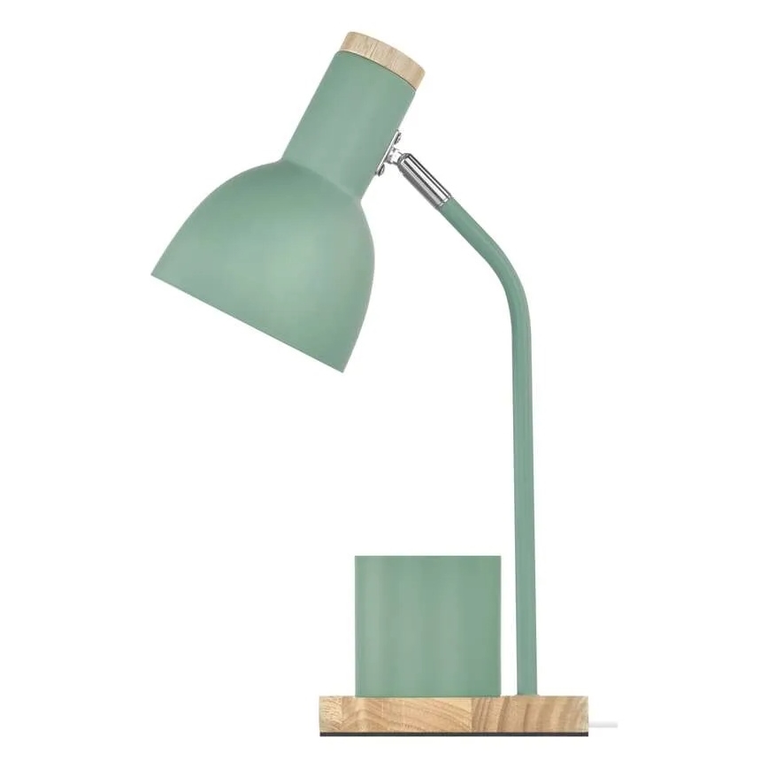 Lampa stołowa POPPY 1xE27/25W/230V zielona