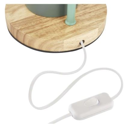 Lampa stołowa POPPY 1xE27/25W/230V zielona