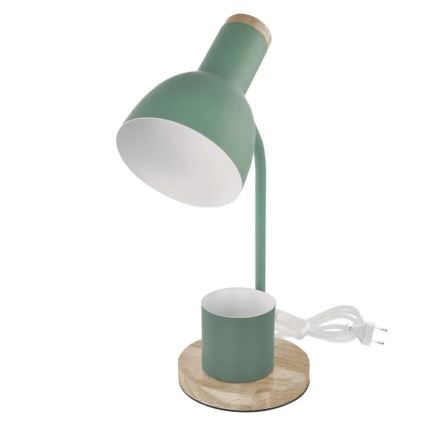Lampa stołowa POPPY 1xE27/25W/230V zielona