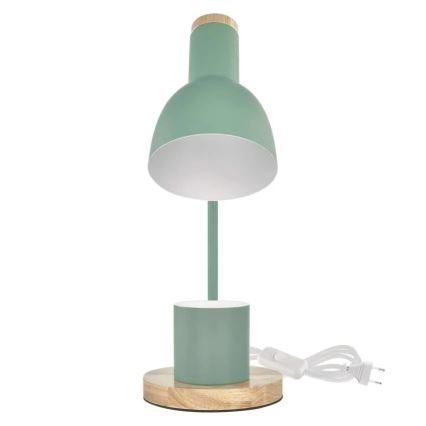 Lampa stołowa POPPY 1xE27/25W/230V zielona