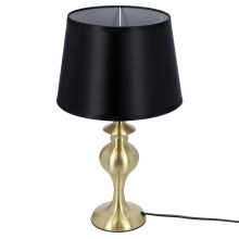 Lampa stołowa PRIMA GOLD 1xE27/60W/230V czarna/złota