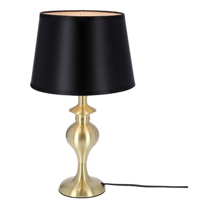 Lampa stołowa PRIMA GOLD 1xE27/60W/230V czarna/złota