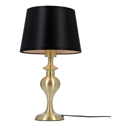 Lampa stołowa PRIMA GOLD 1xE27/60W/230V czarna/złota