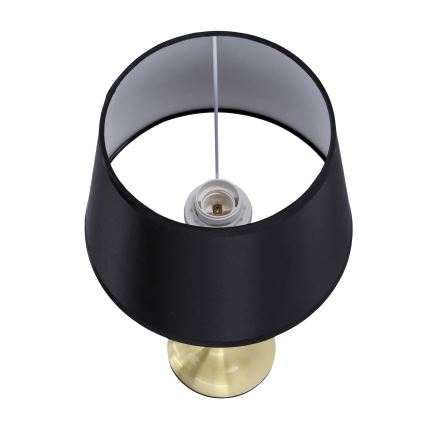 Lampa stołowa PRIMA GOLD 1xE27/60W/230V czarna/złota