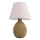 Lampa stołowa RAMZES 1xE27/40W/230V biała/brązowa