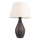 Lampa stołowa RAMZES 1xE27/40W/230V biała/brązowa