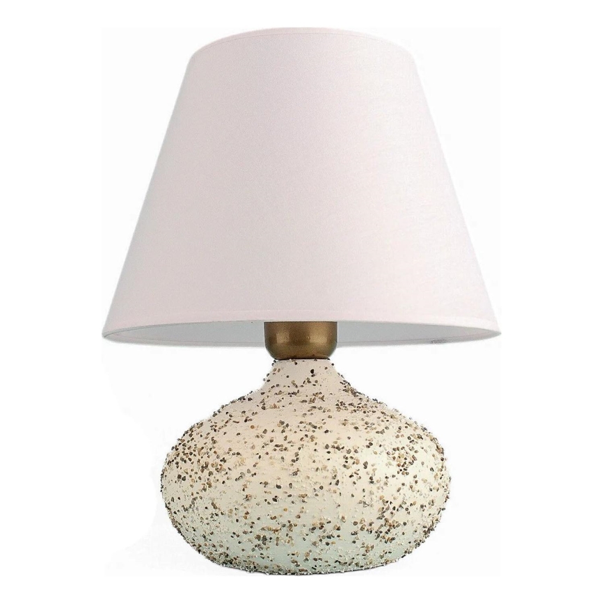 Lampa stołowa RAMZES 1xE27/40W/230V biała