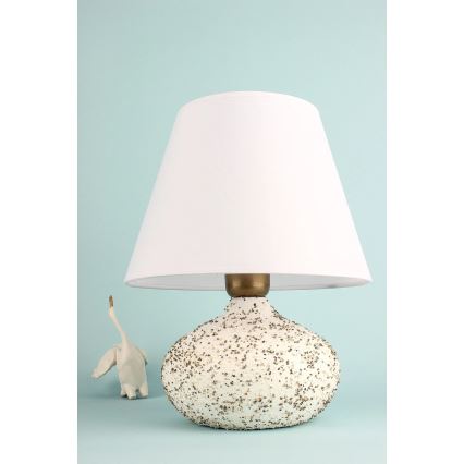 Lampa stołowa RAMZES 1xE27/40W/230V biała