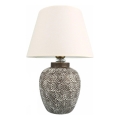Lampa stołowa RAMZES 1xE27/40W/230V biała/szara