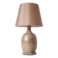 Lampa stołowa RAMZES 1xE27/40W/230V brązowa